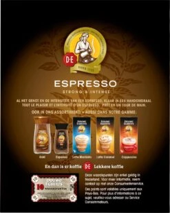 Douwe Egberts Espresso Sticks Oploskoffie - 6 X 25 Zakjes -Koffie Promotie Winkel 958x1200