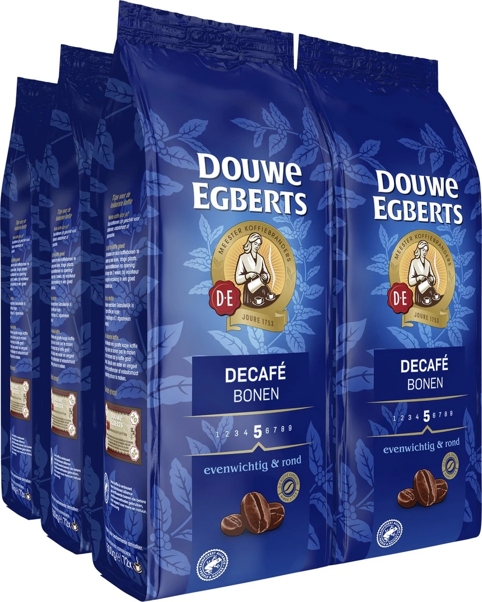 Douwe Egberts Décafé Koffiebonen - 4 X 500 Gram 3 Douwe Egberts Décafé Koffiebonen - 4 X 500 Gram
