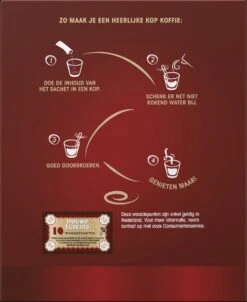 Douwe Egberts Aroma Rood Sticks Oploskoffie - 6 X 25 Zakjes -Koffie Promotie Winkel 981x1200 2