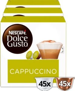 Nescafé Dolce Gusto Cappuccino Capsules - 90 Koffiecups -Koffie Promotie Winkel 985x1200 2
