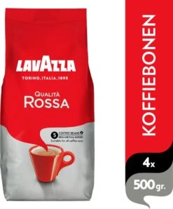 Lavazza Qualita Rossa Koffiebonen - 500 Gram X4 -Koffie Promotie Winkel 993x1200