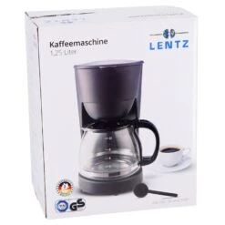 Koffiezetapparaat 1,25L Zwart 750W -Koffie Promotie Winkel bb7a545f64dcbc170ce5ff023bb39618